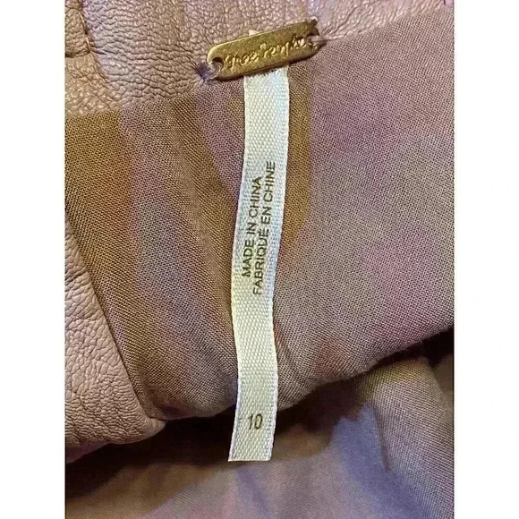 Free People Women's Payton Paperbag Mini Skirt 10 Mauve Swoon #OB1053690 Boho - Picture 8 of 12